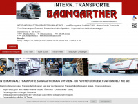 transporte-baumgartner.com Webseite Vorschau