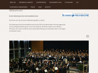 niederbayerische-kammerphilharmonie.de Webseite Vorschau