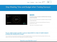 surveytester.com Webseite Vorschau