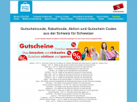 gutscheincodeschweiz.ch Webseite Vorschau