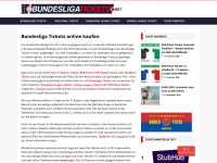 bundesliga-tickets.net Webseite Vorschau