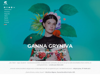 ganna-gryniva.de Webseite Vorschau