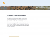 fossil-free.ch Webseite Vorschau