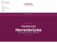 heidehotel-herrenbruecke.de Webseite Vorschau
