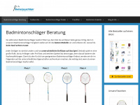 badmintonschläger-tests.de Webseite Vorschau