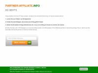 partner-affiliate.info Webseite Vorschau