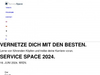 servicespace.at Webseite Vorschau