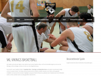 vikings-basketball.at Webseite Vorschau