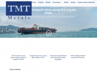 tmt-metals.com Webseite Vorschau