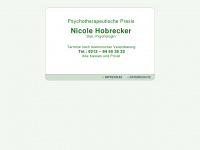 hobrecker-therapie.de Webseite Vorschau