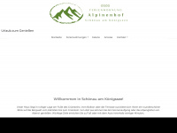 fewo-alpinenhof.de Webseite Vorschau