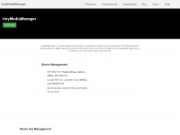 tinymediamanager.org Webseite Vorschau