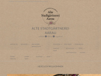 altestadtgaertnerei.ch Webseite Vorschau