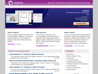 lazarus-ide.org Webseite Vorschau