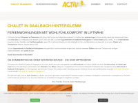 activchalet-saalbach.com Webseite Vorschau
