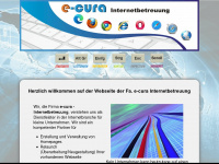 e-cura.net Webseite Vorschau