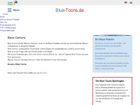 blue-toons.de Webseite Vorschau