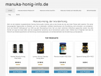 manuka-honig-info.de Webseite Vorschau