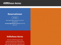 volkshaus-aarau.ch Webseite Vorschau
