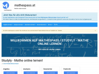 mathespass.at Webseite Vorschau