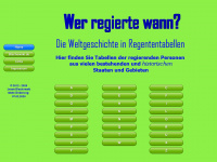 wer-regierte-wann.com Webseite Vorschau