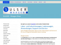 sulser-shop.ch Webseite Vorschau