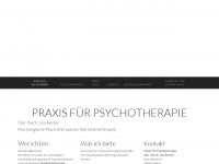 psychotherapie-becker.com Webseite Vorschau