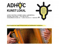 adhoc-kultur.ch Webseite Vorschau