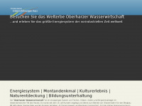 oberharzerwasserregal.com Webseite Vorschau