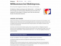 webimpress.de Webseite Vorschau