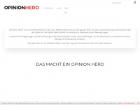 opinionhero.com Webseite Vorschau