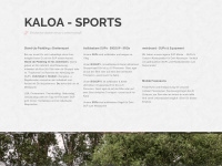 kaloa-sports.de Webseite Vorschau