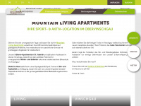 mountain-living.eu Webseite Vorschau