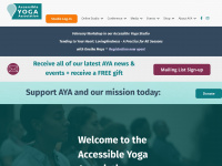 accessibleyoga.org Webseite Vorschau