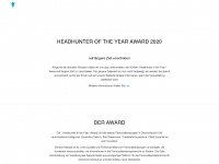 headhunter-of-the-year.com Webseite Vorschau