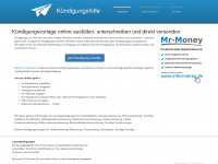 kuendigungshilfe.info Webseite Vorschau