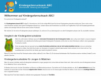 kindergartenrucksack-abc.de Webseite Vorschau