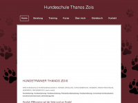 thanoszois.de Webseite Vorschau