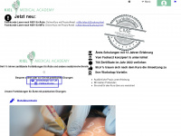 kiel-medical-academy.com Webseite Vorschau