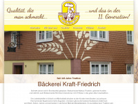 baeckerei-kraft-friedrich.de Webseite Vorschau