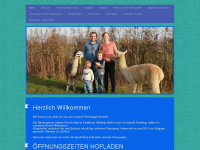 niedergerner-alpaka-ranch.de Webseite Vorschau