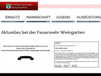 feuerwehr-weingarten-pfalz.de Webseite Vorschau