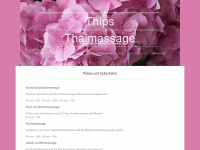 thips-thaimassage.de Webseite Vorschau