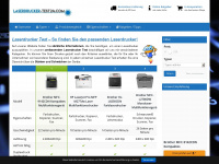 laserdrucker-test24.com Webseite Vorschau