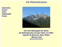 waldrasterspitze.at Webseite Vorschau