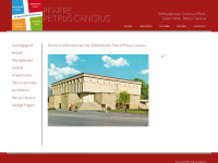 pfarre-petruscanisius.at Webseite Vorschau