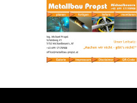 metallbau-propst.at Webseite Vorschau