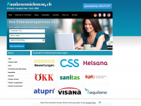 krankenversicherung.ch Webseite Vorschau