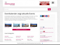 eventkalender.ch Webseite Vorschau
