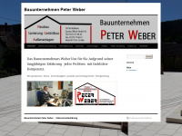 bauunternehmen-peterkweber.de Webseite Vorschau